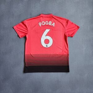 Adidas Pogba 2018/2019 Manchester United Home Red Jersey Medium